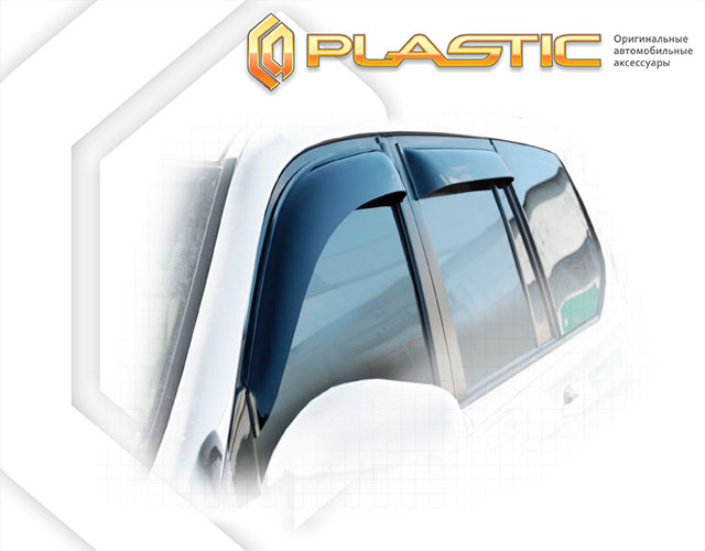 Window visors (Classic translucent) Toyota Land Cruiser Prado 