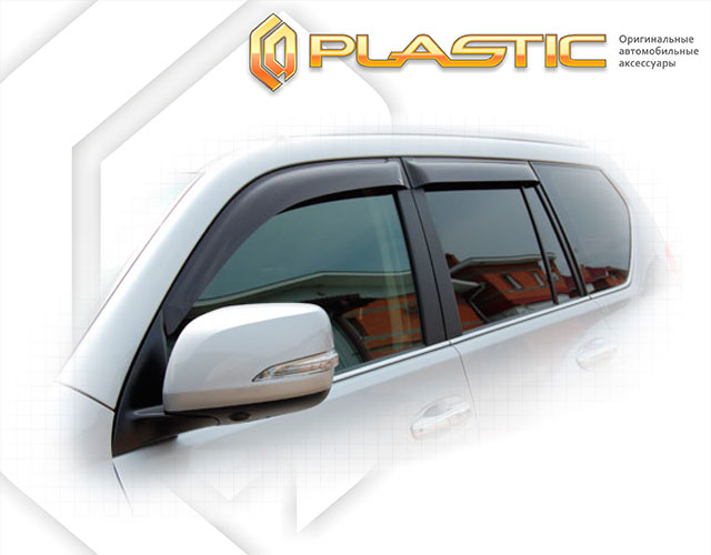 Window visors (Classic translucent) Toyota Land Cruiser Prado 