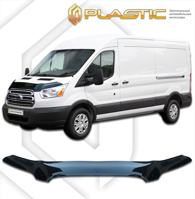 Hood deflector (exclusive) (Strong series (Black)) Ford Transit 