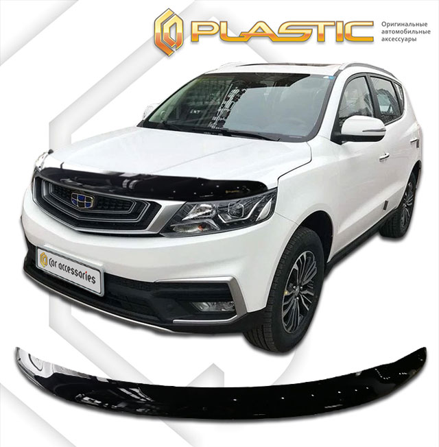 Hood deflector (exclusive) (Chrome series (Silver)) Geely Emgrand X7 