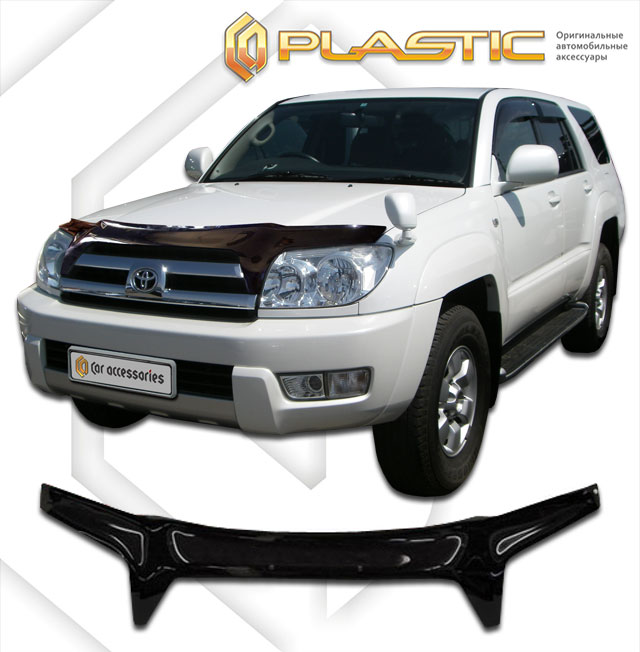 Hood deflector (exclusive) (Classic black) Toyota Hilux Surf 