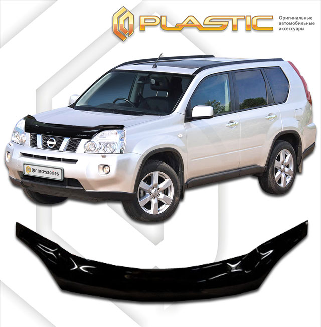 Hood deflector (exclusive) (Strong series (Black)) Nissan X-Trail 
