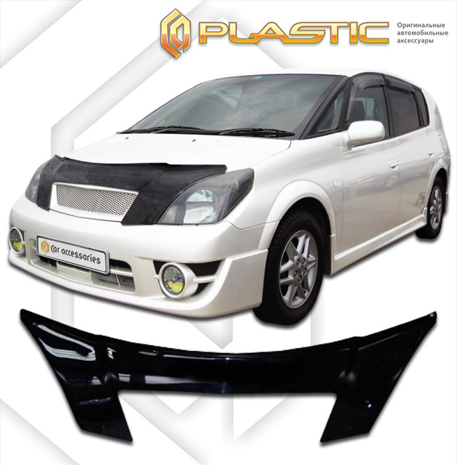 Hood deflector (exclusive) (Chrome series (Gold)) Toyota Opa 