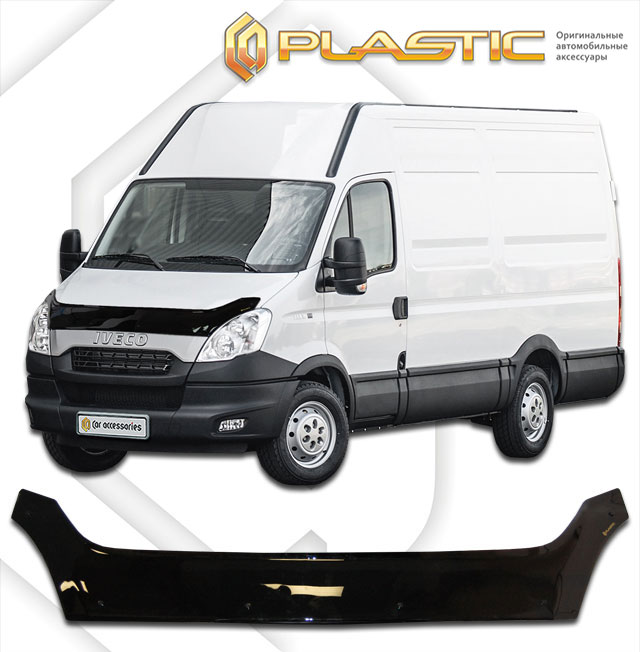 Hood deflector (exclusive) (Classic black) Iveco Daily 