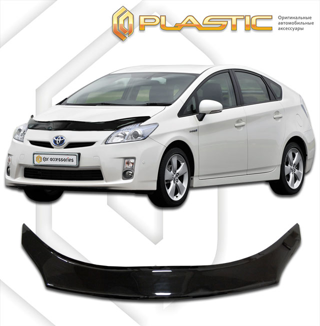 Hood deflector (exclusive) (Chrome series (Gold)) Toyota Prius 