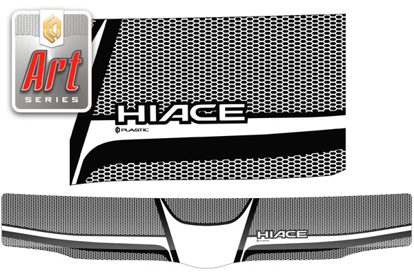 Hood deflector (exclusive) (Art white) Toyota Hiace Правый Руль