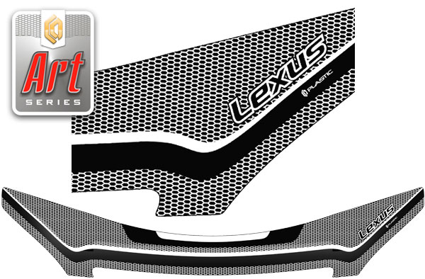 Hood deflector (exclusive) (Art graphite) Lexus GX 470