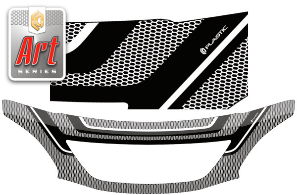Hood deflector (exclusive) (Art graphite) Lexus RX 