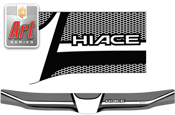 Hood deflector (exclusive) (Art graphite) Toyota Hiace Левый руль